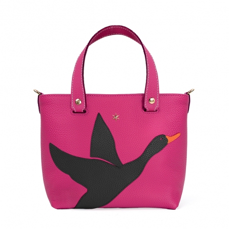 'En L'Air le Sac Oie' Nappa Leather Handbag Pink & Gold