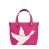 'En L'Air le Sac Oie' Sac Cabas Cuir Nappa Fuchsia & Or