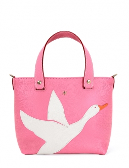 'En L'Air le Sac Oie' Nappa Leather Handbag Rose & Gold