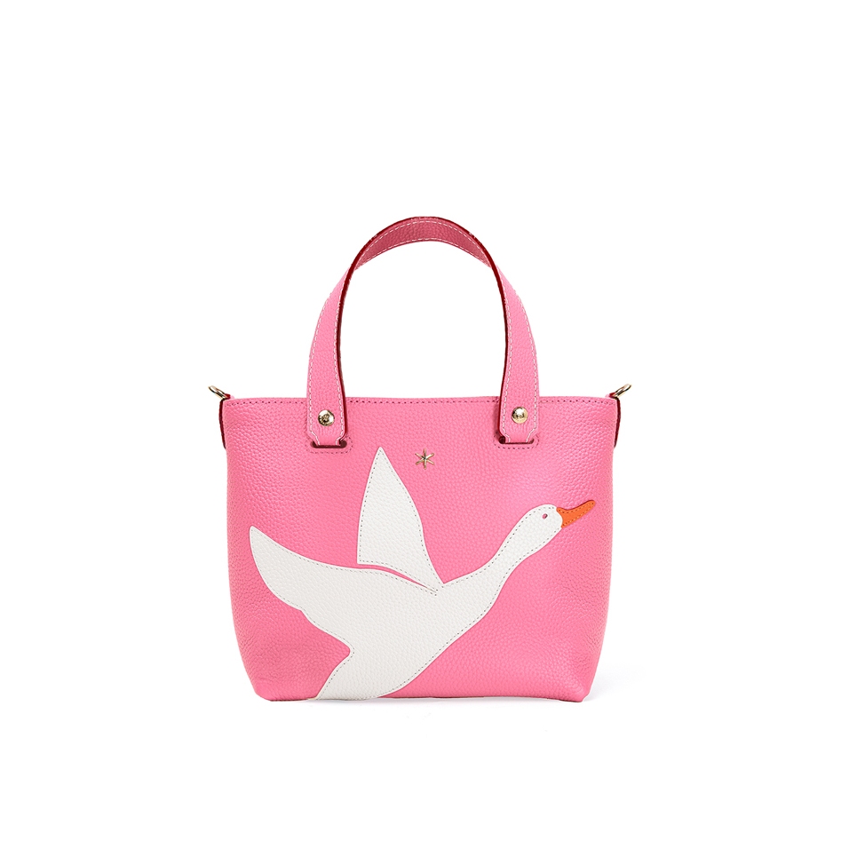 'En L'Air le Sac Oie' Nappa Leather Handbag Rose & Gold