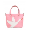 'En L'Air le Sac Oie' Sac Cabas Cuir Nappa Rose Poudré & Or