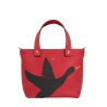 'En L'Air le Sac Oie' Sac Cabas Cuir Nappa Écrevisse & Or