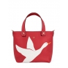 'En L'Air le Sac Oie' Sac Cabas Cuir Nappa Écrevisse & Or