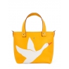 'En L'Air le Sac Oie' Sac Cabas Cuir Nappa Miel & Or