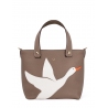 'En L'Air le Sac Oie' Nappa Leather Handbag Volcan & Gold