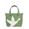 'En L'Air le Sac Oie' Sac Cabas Cuir Nappa Asperge & Or