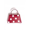 'Chantilly Silk Pois' Leather handbag Bordeaux & Gold