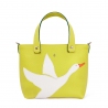 'En L'Air le Sac Oie' Sac Cabas Cuir Nappa Paille & Or