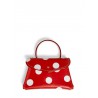 'Chantilly Soie Pois' Sac à main Cuir Écrevisse & Or