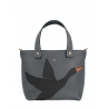 'En L'Air le Sac Oie' Nappa Leather Handbag Ardoise & Gold