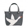 'En L'Air le Sac Oie' Nappa Leather Handbag Ardoise & Gold