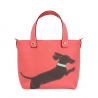'En L'Air le Sac Téckel' Nappa Leather Handbag Watermelon & Gold