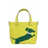 'En L'Air le Sac Téckel' Nappa Leather Handbag Paille & Gold