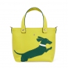 'En L'Air le Sac Téckel' Nappa Leather Handbag Paille & Gold