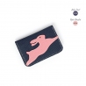 'En L'Air Carte Lièvre' Nappa Leather Card Holder Night Blue