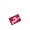 'En L'Air Carte Lièvre' Nappa Leather Card Holder Pink