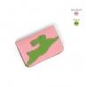 'En L'Air Carte Lièvre' Porte Carte Cuir Nappa Rose Poudré