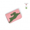 'En L'Air Carte Lièvre' Nappa Leather Card Holder Light Pink