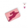 'En L'Air Carte Lièvre' Nappa Leather Card Holder Light Pink