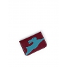 'En L'Air Carte Lièvre' Porte Carte Cuir Nappa Bordeaux