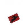 'En L'Air Carte Lièvre' Nappa Leather Card Holder Red