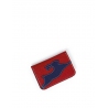 'En L'Air Carte Lièvre' Nappa Leather Card Holder Red