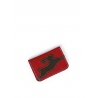 'En L'Air Carte Lièvre' Nappa Leather Card Holder Red