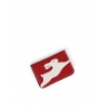 'En L'Air Carte Lièvre' Nappa Leather Card Holder Red