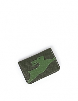 'En L'Air Carte Lièvre' Porte Carte Cuir Nappa Taiga