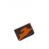 'En L'Air Carte Lièvre' Porte Carte Cuir Nappa Chocolat