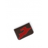 'En L'Air Carte Lièvre' Porte Carte Cuir Nappa Chocolat