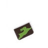 'En L'Air Carte Lièvre' Nappa Leather Card Holder Chocolate