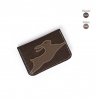 'En L'Air Carte Lièvre' Nappa Leather Card Holder Chocolate