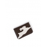 'En L'Air Carte Lièvre' Nappa Leather Card Holder Chocolate