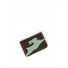 'En L'Air Carte Lièvre' Nappa Leather Card Holder Chocolate