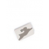 'En L'Air Carte Lièvre' Nappa Leather Card Holder Snow White