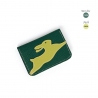 'En L'Air Carte Lièvre' Nappa Leather Card Holder Vert Pin