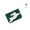 'En L'Air Carte Lièvre' Porte Carte Cuir Nappa Vert Pin
