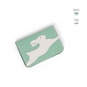 'En L'Air Carte Lièvre' Nappa Leather Card Holder Opaline