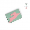 'En L'Air Carte Lièvre' Nappa Leather Card Holder Opaline