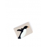'En L'Air Carte Pingouin' Porte Carte Cuir Nappa Crème