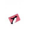 'En L'Air Carte Pingouin' Nappa Leather Card Holder Rose