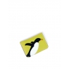'En L'Air Carte Pingouin' Porte Carte Cuir Nappa Paille