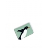 'En L'Air Carte Pingouin' Nappa Leather Card Holder Opaline