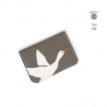 'En L'Air Carte Oie' Nappa Leather Card Holder Elephant Grey