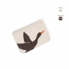 'En L'Air Carte Oie' Nappa Leather Card Holder Cream