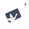 'En L'Air Carte Oie' Nappa Leather Card Holder Night Blue