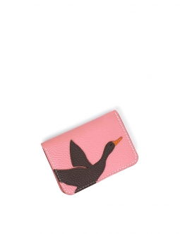 'En L'Air Carte Oie' Nappa Leather Card Holder Light Pink