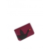 'En L'Air Carte Oie' Nappa Leather Card Holder Dark Red