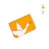 'En L'Air Carte Oie' Nappa Leather Card Holder Yellow